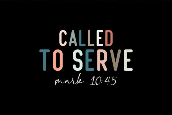 Called to Serve Svg Png Christian Shirt Graphics & T-Shirt Designs