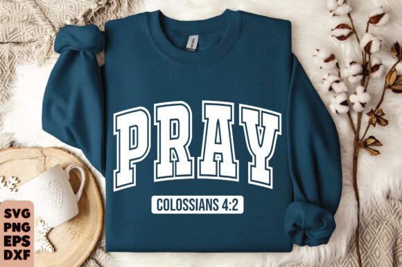 Christian Pray Graphics for T‑Shirt & Brand Design