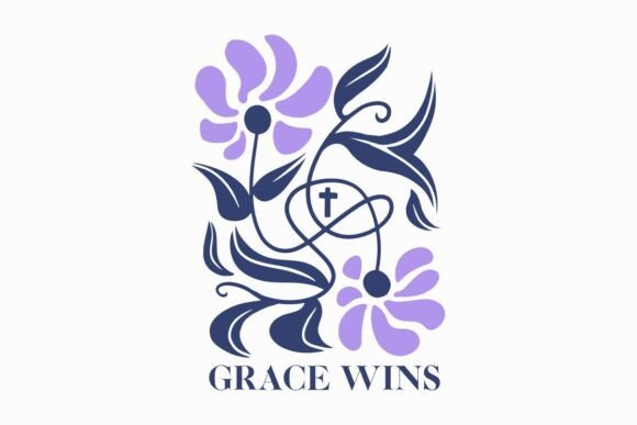 Christian Quote Grace Win T-shirt Design