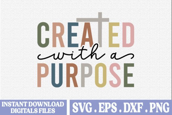 Created with a Purpose Christian SVG in Action