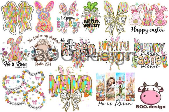 Easter Day Png Bundle: Christian Easter Graphics & T-Shirt Designs