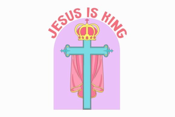 Jesus is King T-shirt Christian Quote Graphics Review