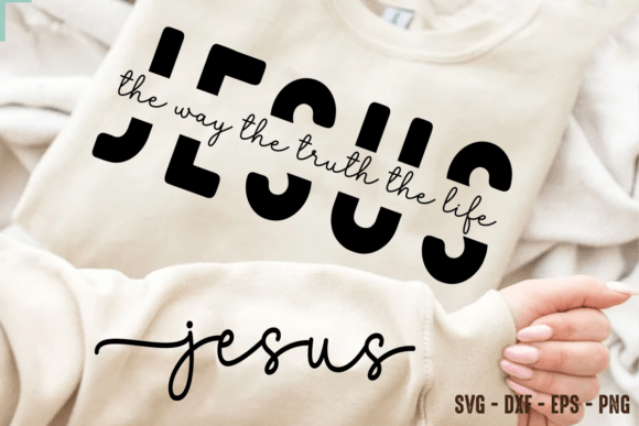 Jesus SVG PNG Christian Religious Graphics for T-Shirt Designs