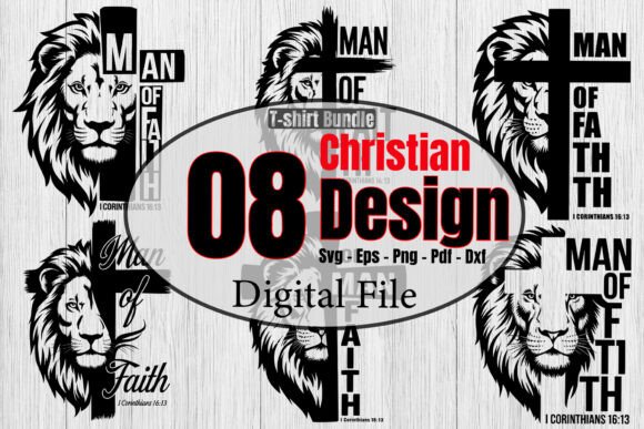 Man of Faith Svg Bundle Christian T-Shirt Design Graphics Review