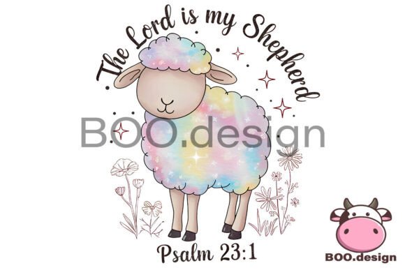 The Lord is My Shepherd Easter Graphics & T-Shirt Designs